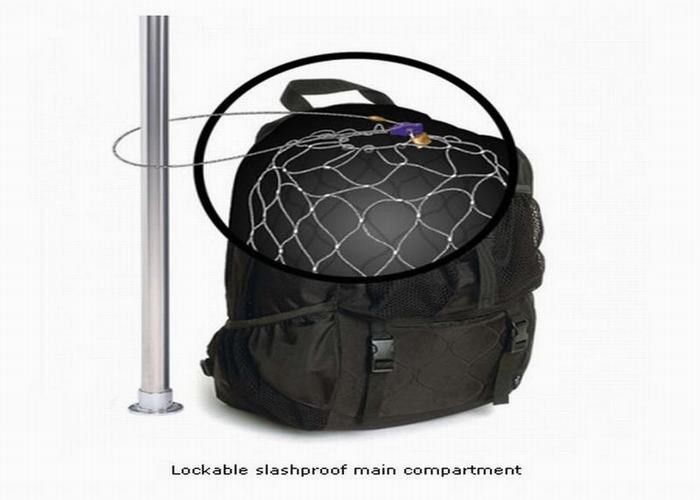 Yuntong Anti Theft Wire Mesh Woven Type / Ferrule Type For Travel Security