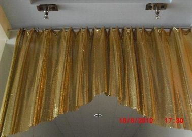 Fashion Brass / Aluminum Alloy Metallic Mesh Colth Sequin Fabric